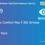 Прогрессивная линза для очков из поликарбоната Essilor Varilux Comfort Max f-360 Airwear 1.59 BCT Crizal Rock, Sph 6.00 — -10.00, Cyl 0.00 — 6.00
