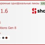 Фотохромная линза для очков Shamir SV AS 1.6 AS Transitions Gen 8 HMC+, Sph 4.00 — -8.00