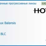 Прогрессивная линза для очков Hoya Hoyalux Balansis 1.6 HVLL BLC, Sph 8.00 — -10.00, Cyl 0.00 — 6.00