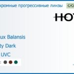 Фотохромная прогрессивная линза для очков Hoya Hoyalux Balansis 1.6 Sensity Dark HVLL UVC, Sph 8.00 — -10.00, Cyl 0.00 — 6.00