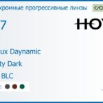 Фотохромная прогрессивная линза для очков Hoya Hoyalux Daynamic 1.67 Sensity Dark HVLL BLC, Sph 7.00 — -13.00, Cyl 0.00 — 6.00