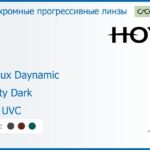 Фотохромная прогрессивная линза для очков Hoya Hoyalux Daynamic 1.6 Sensity Dark HVLL UVC, Sph 6.00 — -10.00, Cyl 0.00 — 6.00