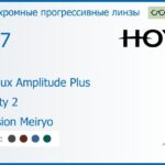 Фотохромная прогрессивная линза для очков Hoya Hoyalux Amplitude Plus 1.67 Sensity 2 Hi-Vision Meiryo, Sph 8.00 — -13.00, Cyl 0.00 — 6.00