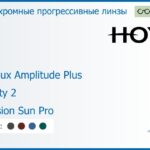 Фотохромная прогрессивная линза для очков Hoya Hoyalux Amplitude Plus 1.6 Sensity 2 Hi-Vision Sun Pro, Sph 6.00 — -13.00, Cyl 0.00 — 6.00
