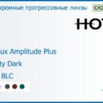 Фотохромная прогрессивная линза для очков Hoya Hoyalux Amplitude Plus 1.6 Sensity Dark HVLL BLC, Sph 6.00 — -13.00, Cyl 0.00 — 6.00