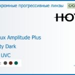 Фотохромная прогрессивная линза для очков Hoya Hoyalux Amplitude Plus 1.6 Sensity Dark HVLL UVC, Sph 6.00 — -13.00, Cyl 0.00 — 6.00