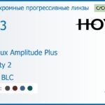 Фотохромная прогрессивная линза для очков Hoya Hoyalux Amplitude Plus 1.53 Sensity 2 HVLL BLC, Sph 6.00 — -8.00, Cyl 0.00 — 6.00