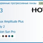 Фотохромная прогрессивная линза для очков Hoya Hoyalux Amplitude Plus 1.53 Sensity 2 Hi-Vision Sun Pro, Sph 6.00 — -8.00, Cyl 0.00 — 6.00