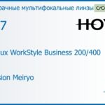 Офисная линза для очков Hoya Hoyalux WorkStyle Business 200/400 1.67 Hi-Vision Meiryo, рецептурная, Sph 8.00 — -12.00, Cyl 0.00 — 6.00