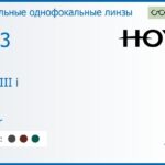 Зеркальная линза для очков с поддержкой аккомодации Hoya Sync III i 1.53 Mirror, рецептурная, Sph 6.00 — -8.00, Cyl 0.00 — 6.00
