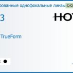 Тонированная линза для очков Hoya Hilux TrueForm 1.53 Color HVA, рецептурная, Sph 9.00 — -13.00, Cyl 0.00 — 4.00